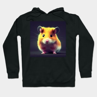 Colorful cute baby hamster Hoodie